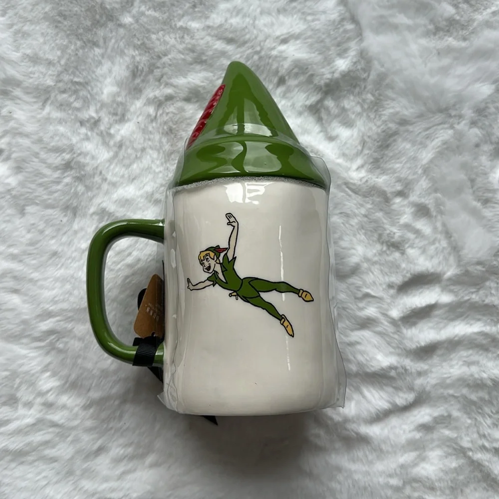 NEW Rae Dunn Disney Peter Pan Mug with Top